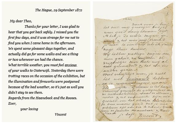Vincent Van Gogh A Life In Letters Doppiozero
